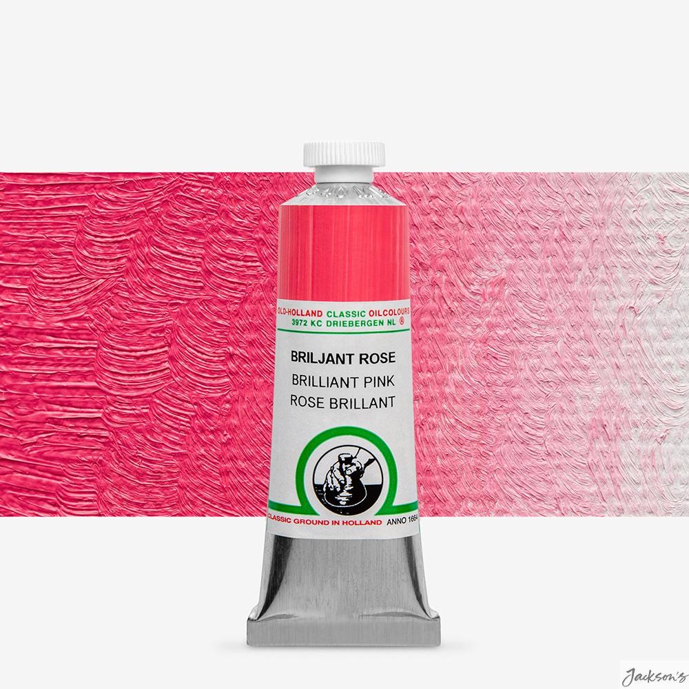 Old Holland Classic Oil Paint Zinc Oxide 40ml Brilliant Pink For Artists