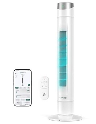 Smart Tower Fan for Bedroom,120° Oscillating Tower Fan,28ft/s 42inch White