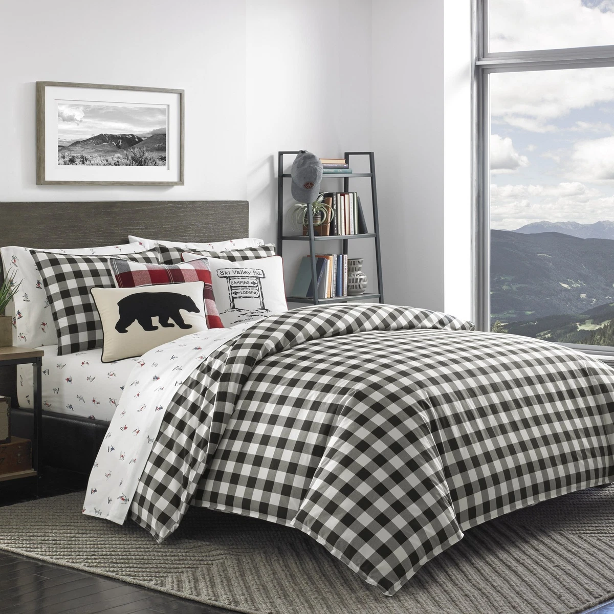 Eddie Bauer - Set di biancheria da letto king size, biancheria da letto