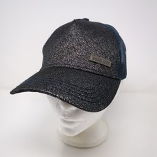 Music City Navy Blue Mesh Back Glitter Legacy Adjustable Snap Baseball Cap Hat