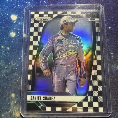 🔥🔥2025 Panini Prizm -Daniel Suarez #36 Checkered Flag Prizm /75 First on Print