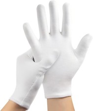 3 Pairs Cotton Gloves for Dry Hands Sleeping, Soft Eczema Gloves Overnight,