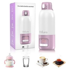 Portable Bottle Warmer for Travel,Fast Heating Milk Warmer On The Go,17 OZ Wa...