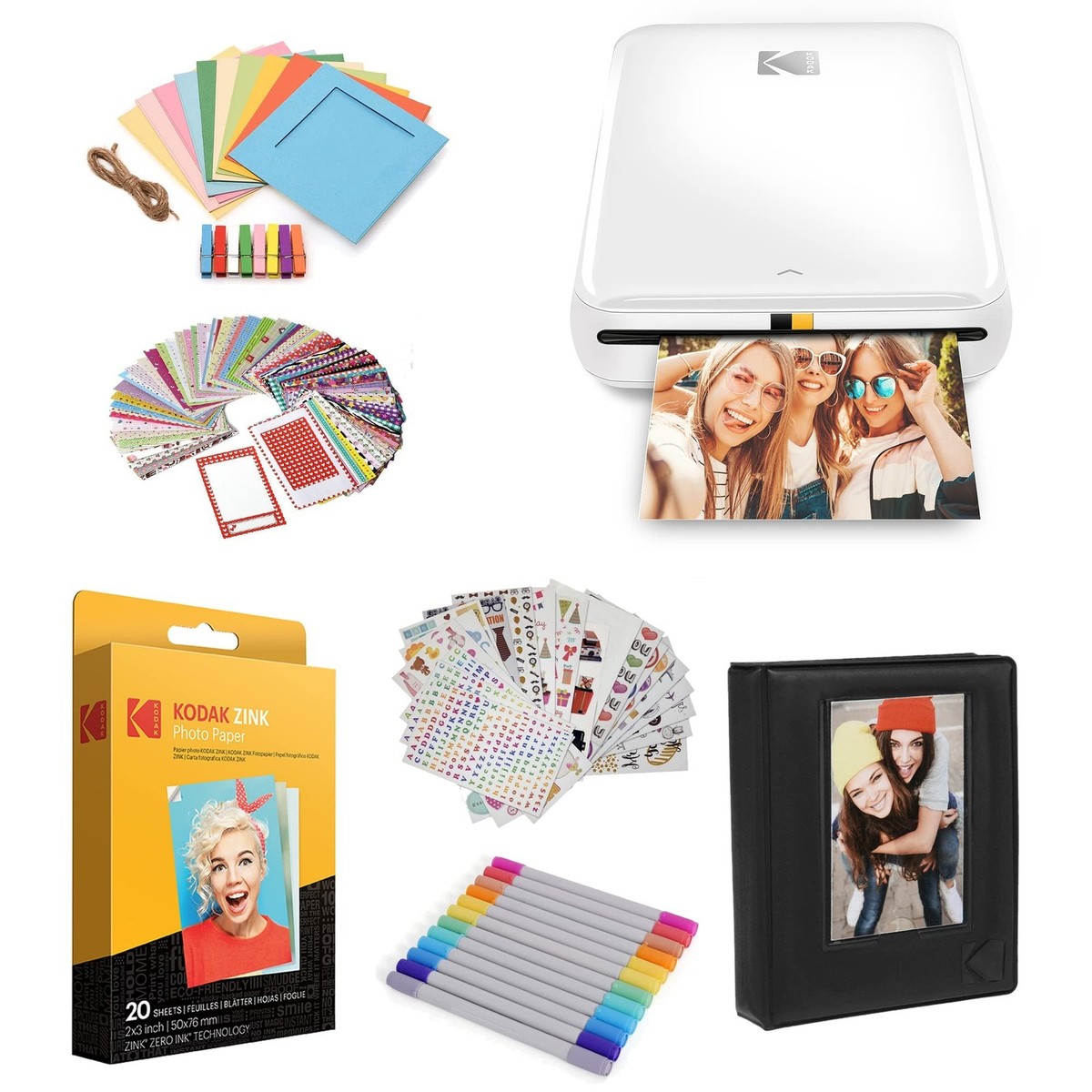 KODAK Step Printer Wireless Mobile Photo Printer with Zink Zero