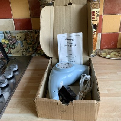 Vintage Curry s Haartrockner in Babyblau. Guter Zustand - mit Originalkarton