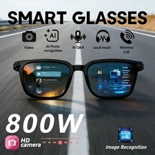 AI Smart Glasses HD Camera Bluetooth Open Ear Audio iOS Android Meta Alternative