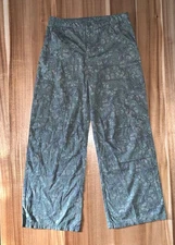 Art Class Junior Girls Cargo Pants Green Butterfly Pattern Pockets Size XL (14)
