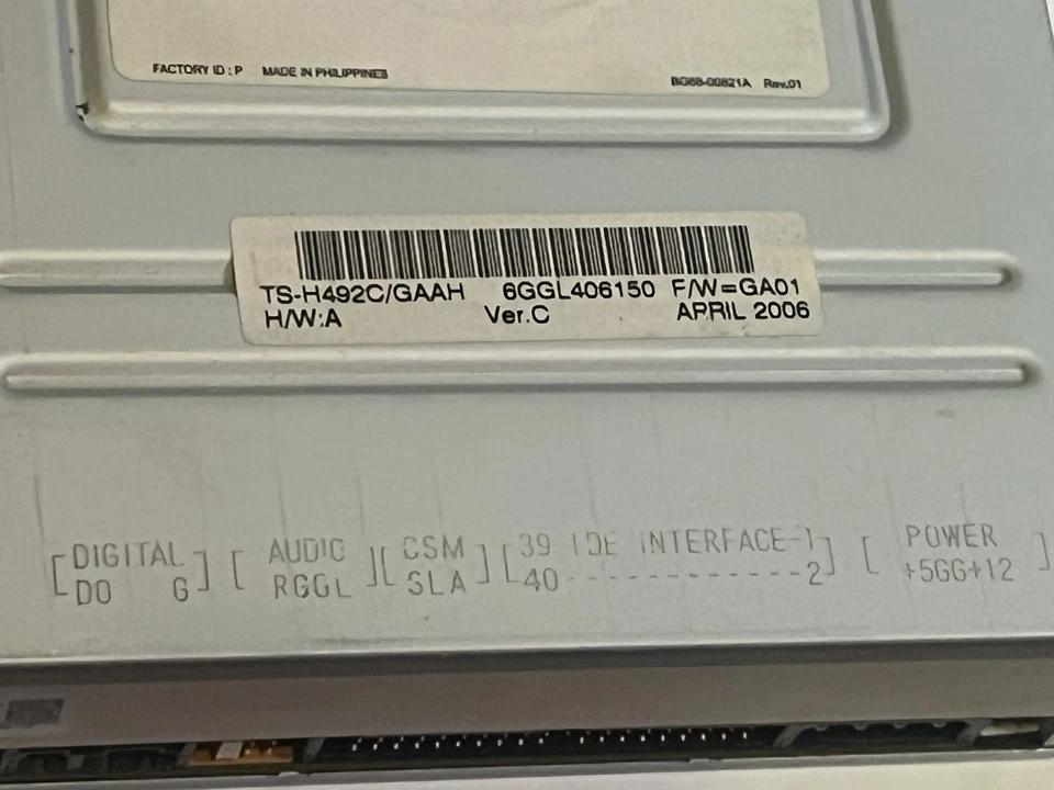 CD-RW/DVD-ROM DRIVE TS-H492 SILVER FACE - Image 4 of 4