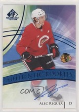 2020-21 Upper Deck SP Game Used Authentic Rookies Blue Alec Regula #189 Auto 1k1
