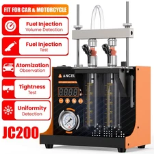 ANCEL JC200 Car Motorcycle Fuel Injector Cleaner Tester Injector Cleaning Tools
