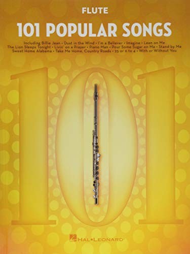 101 Popular Songs – Flute Sheet Music Songbook | Classic Pop Rock Hits for Beginners & Intermediate Players | Includes Billie Jean, Piano Man, Sweet Home Alabama, Hey Jude More: For Flute - Image 3