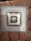 Geiger 10g .999 Pure Silver Square Bar - Made In Germany Sealed In Assay#1