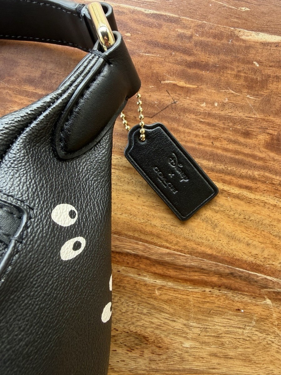 Coach Disney Black White Belt Bag Eyes Print Limited Edition