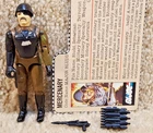 Complete Really Nice Vintage 1983 GI Joe Cobra Major Bludd v1 With Filecard