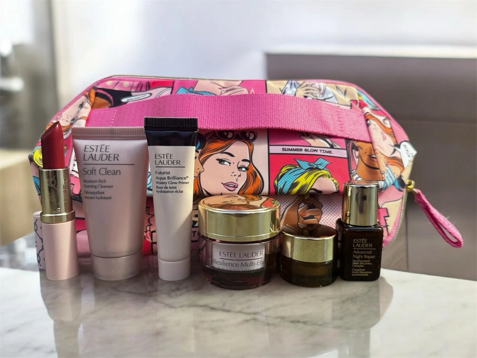 New Estee Lauder 7 pc Resilience ANR Eye Gel Serum Skincare Makeup Set
Opens in a new window or tab