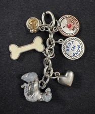 Vintage "I Love My Dog" "Best in Show" Metal Charm Keychain
