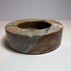 Vintage Onyx Marble Stone Ashtray Polished Solid Stone 5” Heavy Catchall — photo 7