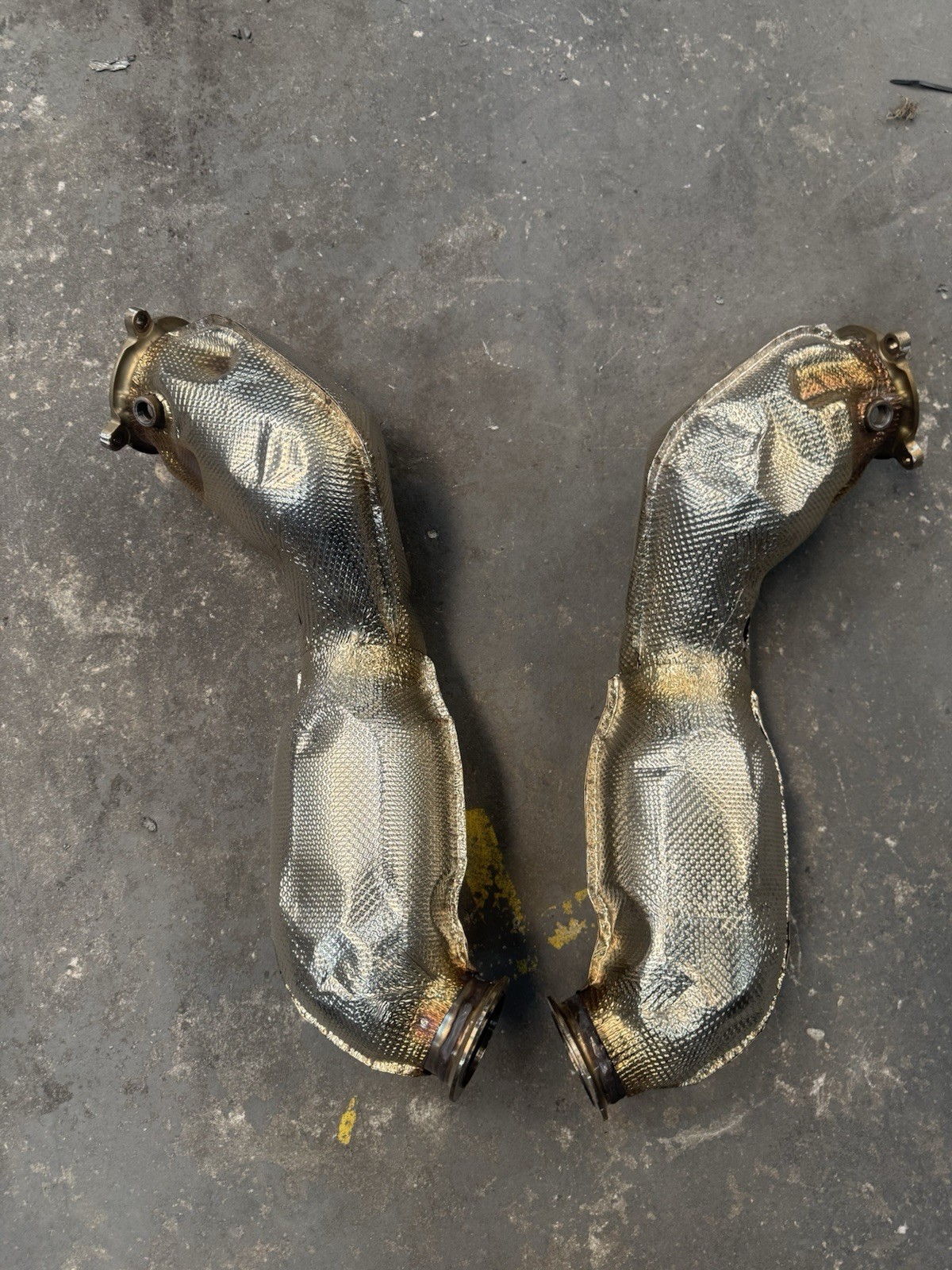 2017-2022 McLaren 720S Exhaust downpipes system 14HA042CP 14HA044CP OEM