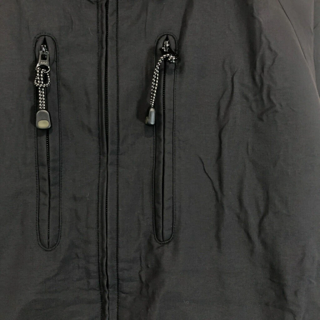 VETEMENTS Carhartt Heli Giacca Nylon Felpa con Cappuccio Nero Uomo M Usatoliamento Abbig