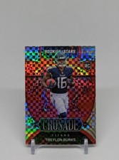 2022 Rookies & Stars🔥TREYLON BURKS🔥MINT?!🔥RED PLAID Prizm CRUSADE RC🔥 📈