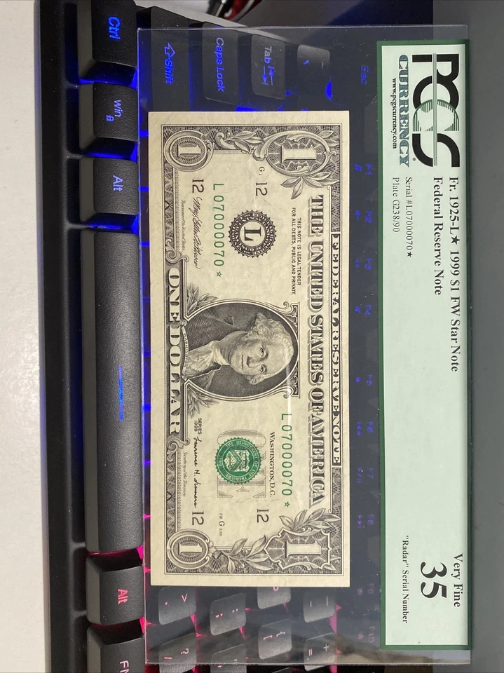 Error 1999 misaligned《 Radar Super binary Star note Number # 07000070*》 Rare! - Image 3 of 4