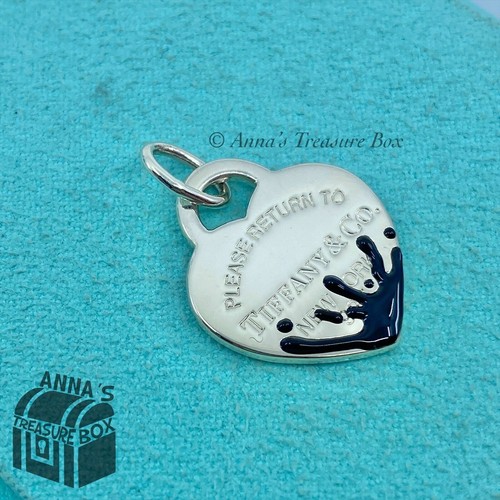 Tiffany \u0026 Co. 925 Silver MEDIUM Black 