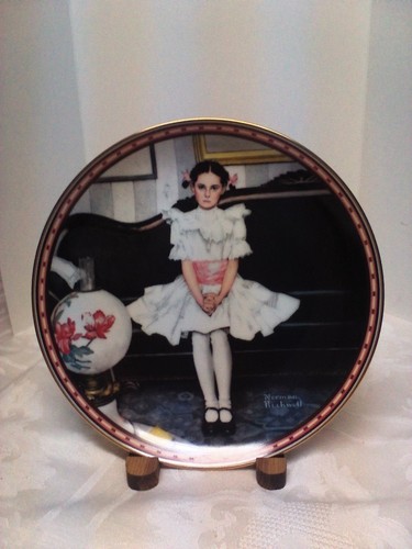 Norman Rockwell's 1986, "Sitting Pretty?" Collector's Plate, no. 4251F - Picture 3 of 4