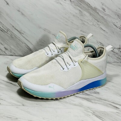 Puma Women's Pacer Next Cage Sneaker White and Purple Size 10