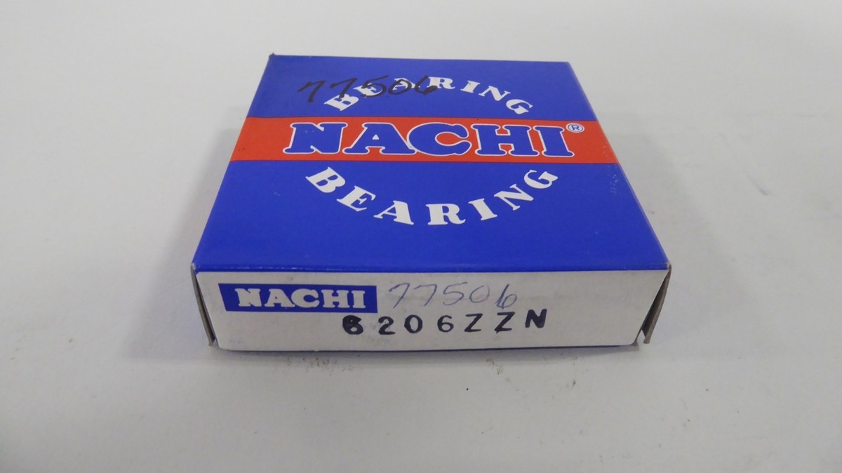 Nachi 6206ZZN Ball Bearing Double Shielded 6206-ZZN 30mm x 62mm x