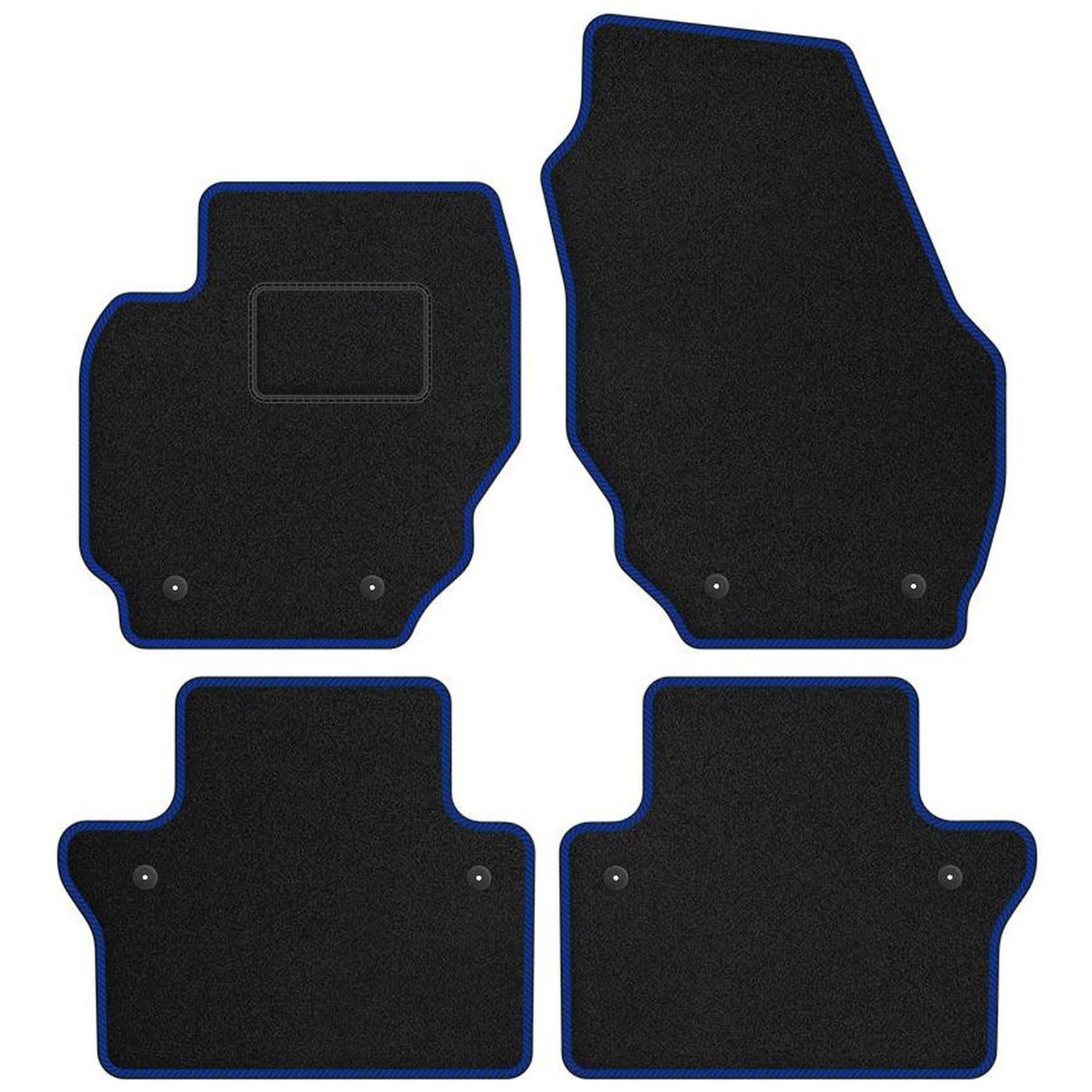 Tapis sol velours bleu Volvo XC70 II pour remplacer la moquette d'origine usée