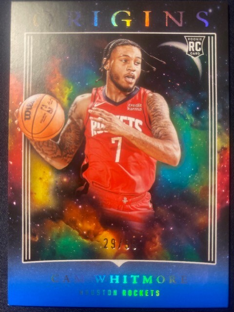 2023-24 Origins Rockets Cam Whitmore #26 Blue Rookie RC #29/99