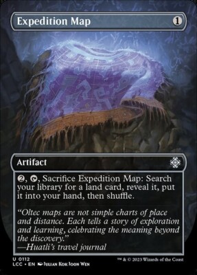 Expedition Map U Borderless Foil #112 | LCC Lost Caverns of Ixalan | MTG