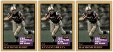 (3) 1991 ENOR Pro Football HOF #11 Raymond Berry Baltimore Colts Card Lot