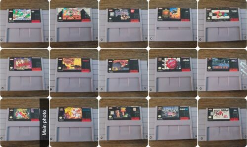 SUPER NINTENDO SNES GAMES - YOU PICK / CHOOSE GAME! - Picture 1 of 21