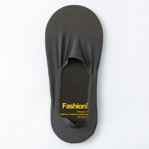 5 Pairs Ultra Thin Ice Silk Mesh Socks Invisible Low Cut No Show Footlet No-Slip - Picture 15 of 20