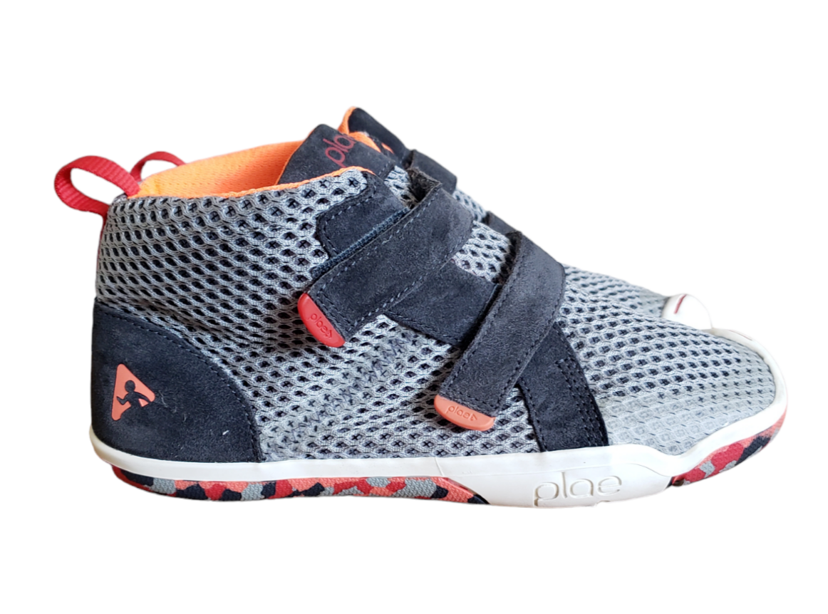 SAOLA Scarpe alte Plae Leo grigio tensione bambini alte bambini grandi taglia 4