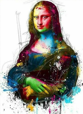 Tableau Mona Lisa La Joconde De Vinci Polychrome ...