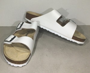 white leather birkenstocks arizona