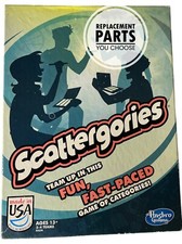 Scattergories Hasbro 2013 Interactive Board Game REPLACEMENT PARTS YOU CHOOSE