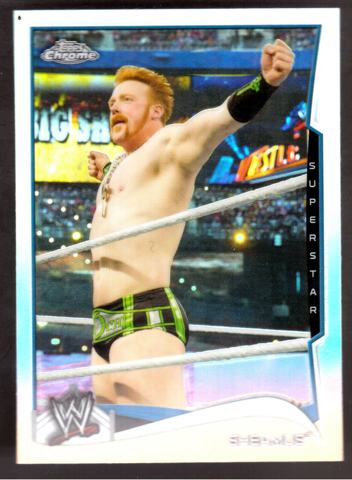 2014 TOPPS CHROME WWE #86 SHEAMUS REFRACTOR