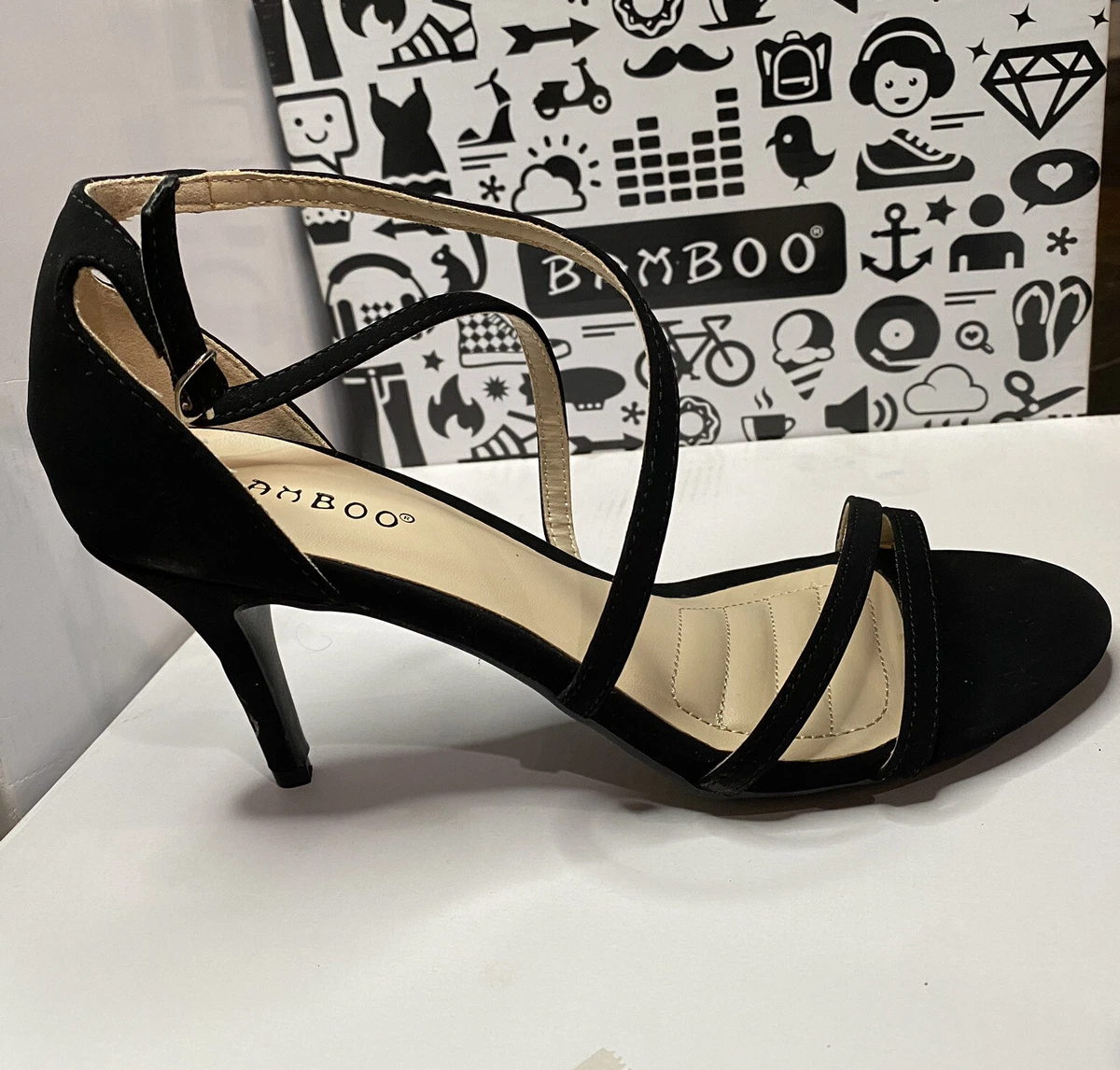 Bamboo chunky deals heel