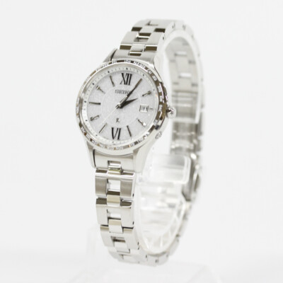 【美品】セイコールキア SEIKO LUKIA SSVV081 シルバー セイコー ルキア SEIKO LUKIA 電波 ソーラー SSVV081 腕時計