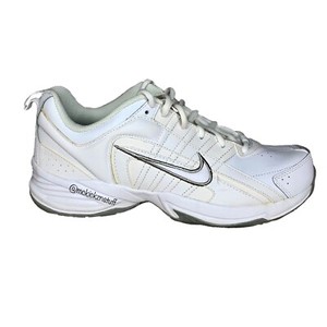 Nike Wmn T-Lite VIII Lea (W) White Grey Silver 396879 111 Size 8.5 Pre  Owned | eBay