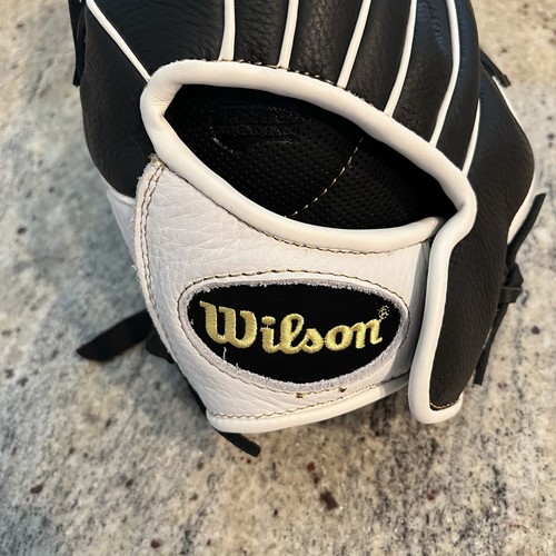 Wilson A500 Siren 12" Fastpitch Softball Glove LHT Black White Leather IF OF $75 - Picture 4 of 18