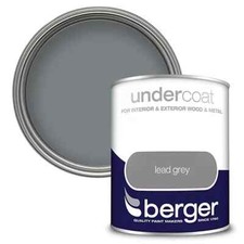 Berger Undercoat Lead Grey, White  - 750ml