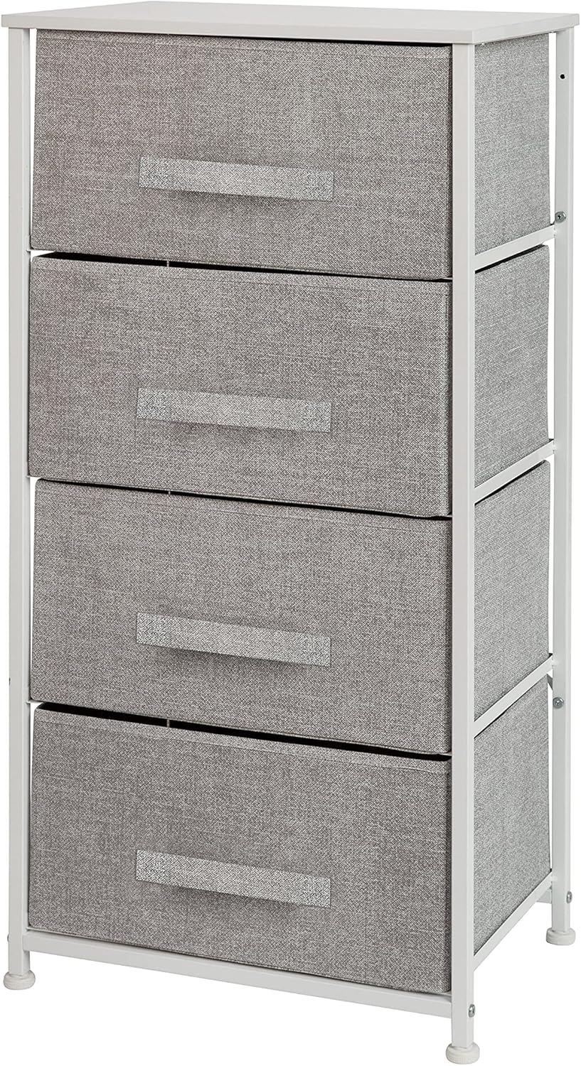 Harris 4-Drawer Storage Chest of Drawers, Modern Bedroom Dresser with 4 Easy Pul