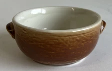 Vintage Hall China Bowl (LSX) 6916 Brown Drip Restaurant Ware Kitchen Dip Side