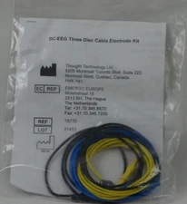 Thought Technology LTD DC-EEG Three Disc Cable Electrode Kit TTL T8770