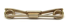 Vintage Swank Neck Tie Collar Stay Clip Gold Bar Men's Formal Shirt Accessory