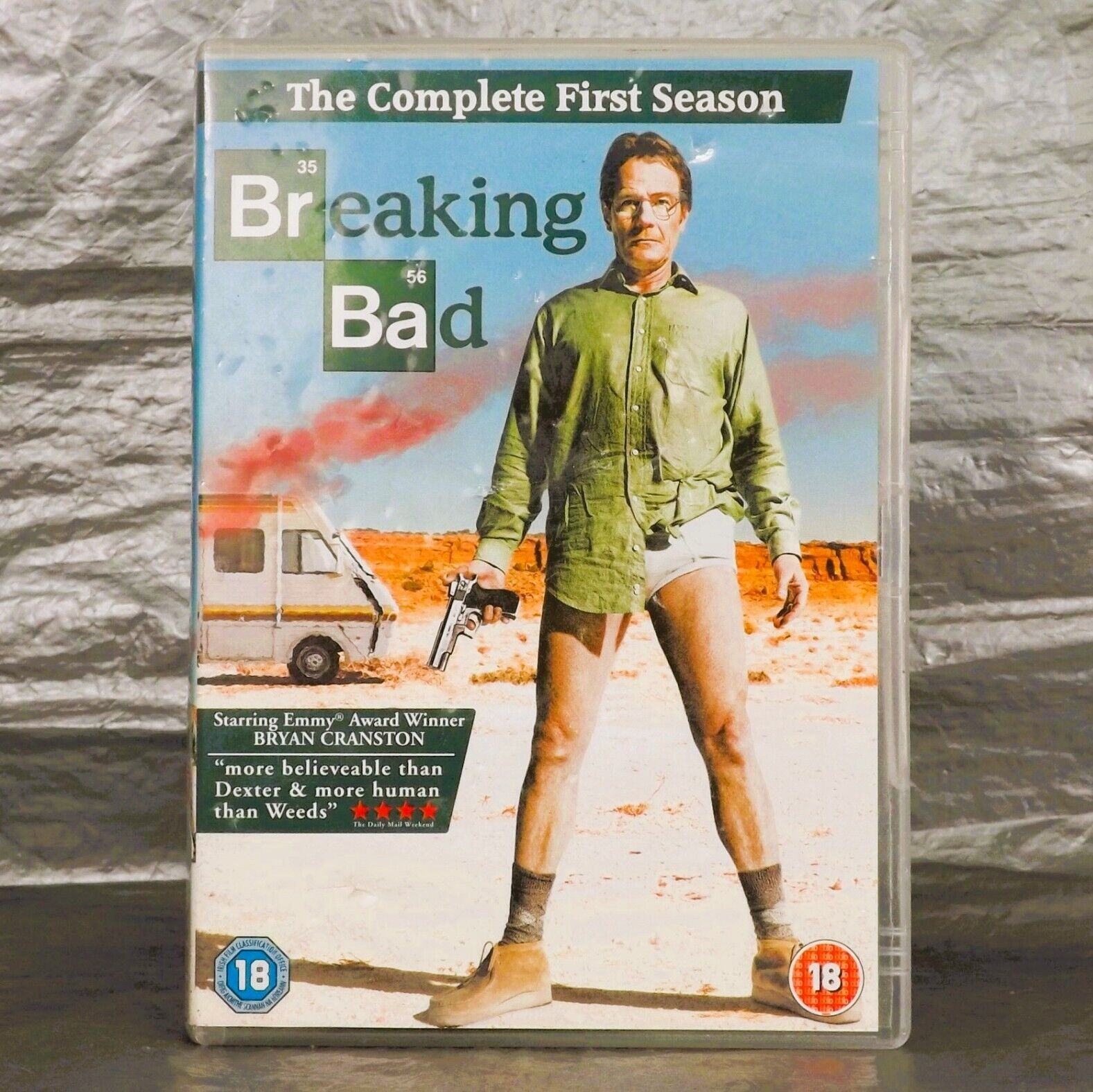 Breaking Bad Season One DVD 2008 TV 3 Disc Rated 18 Crime Drama 332 Minutes Used